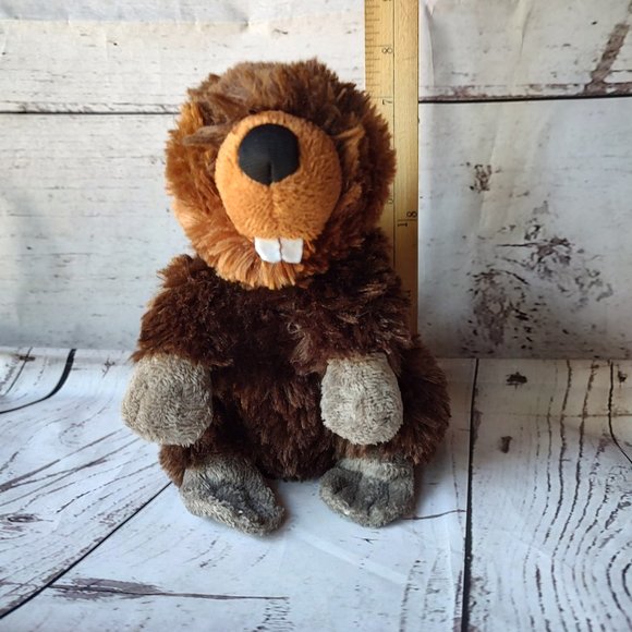 Wild Republic Plush Beaver 8" Plush Brown Stuffed Water Mammal Animal Toy - Picture 7 of 7